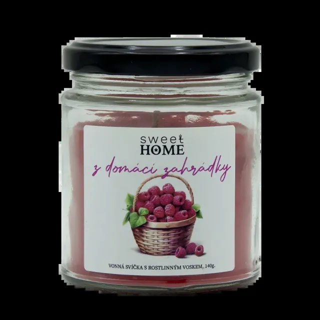 Sweet Home Vonná svíčka z domácí zahrádky Malina