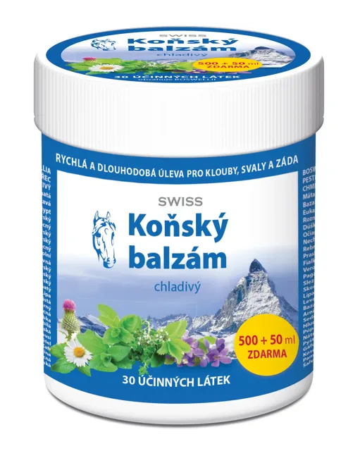 Swiss koňský balzám chladivý 550 ml