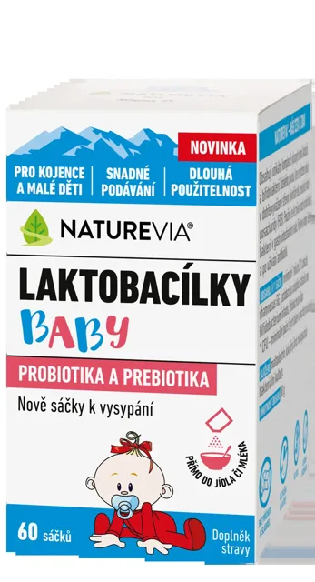 Swiss NatureVia Laktobacily baby 60 sáčků