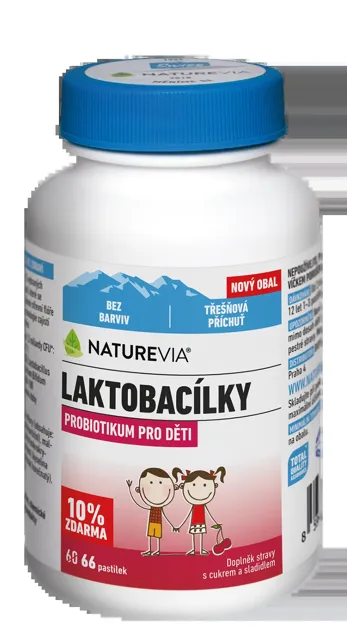 Swiss NatureVia Laktobacily třešňě 66 tablet