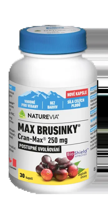 Swiss NatureVia Max Brusinky Cran-Max 30 kapslí