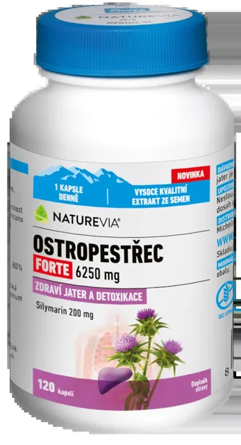 Swiss NatureVia Ostropestřec Forte 120 kapslí