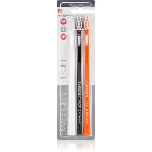 Swissdent Profi Gentle zubní kartáčky extra soft 3 ks