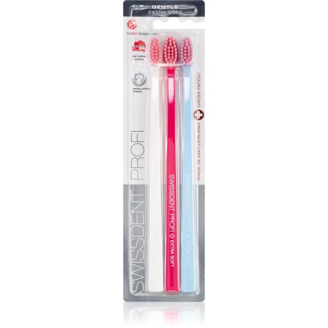Swissdent Profi Gentle zubní kartáčky extra soft 3 ks