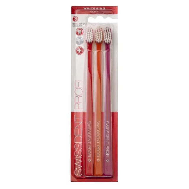 SWISSDENT Whitening Zubní kartáček Soft Bern 3 ks