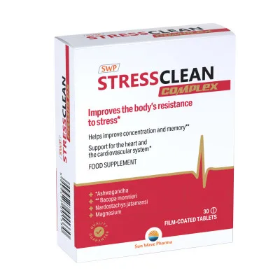 SWP Stressclean Complex Ashwagandha proti stresu Bacopa Nardostachys 30 tablet