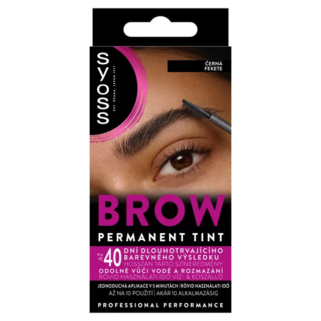 Syoss Barva na obočí Brow Tint 17 ml Černá