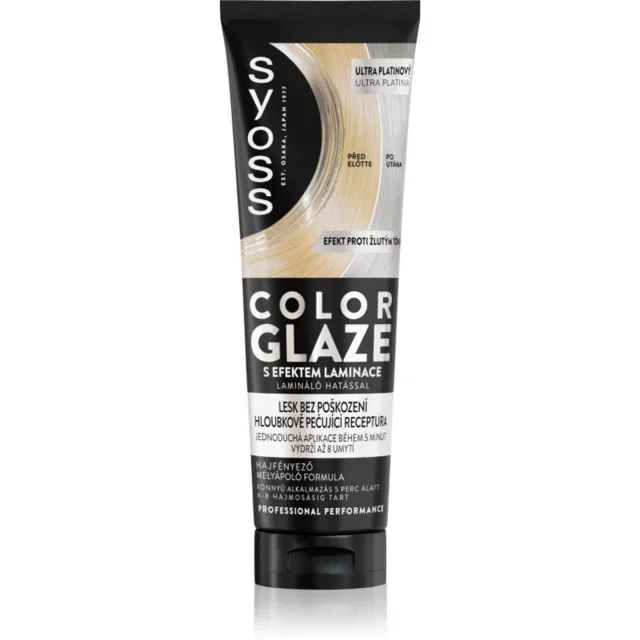 Syoss Intense Glaze Color tónovací barva na vlasy pro lesk odstín Ultra Platinum 130 ml