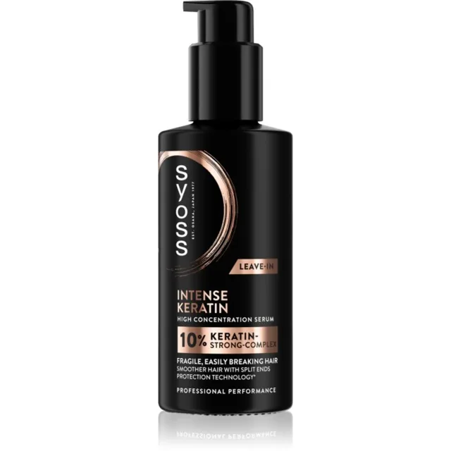 Syoss Intense Keratin bezoplachové sérum pro velmi poškozené vlasy 100 ml