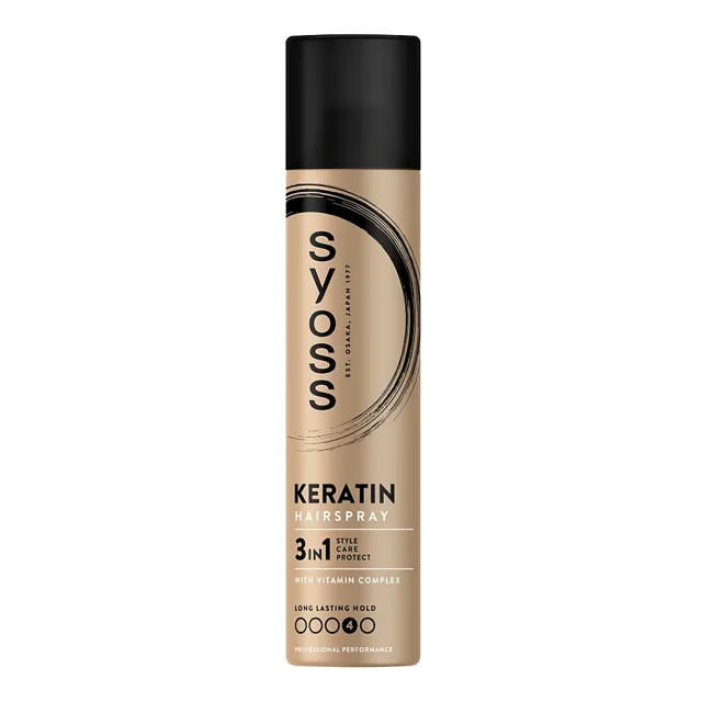 SYOSS Keratin lak na vlasy extra silná fixace 300 ml