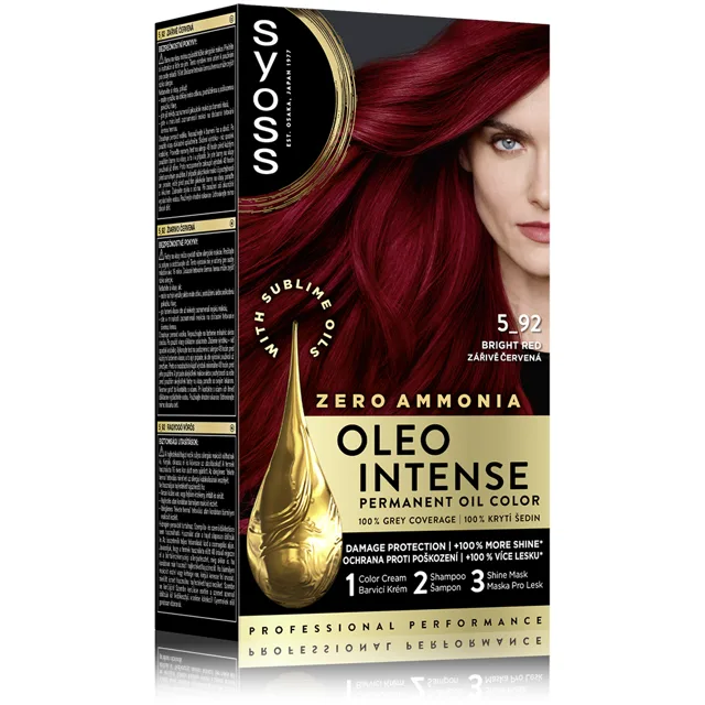 Syoss Oleo Intense Barva na vlasy 5-92 zářivě červená 50 ml