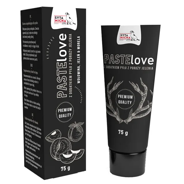 SYTA MICHA PasteLove Hovězí pasta s jelením masem a meruňkou 75g