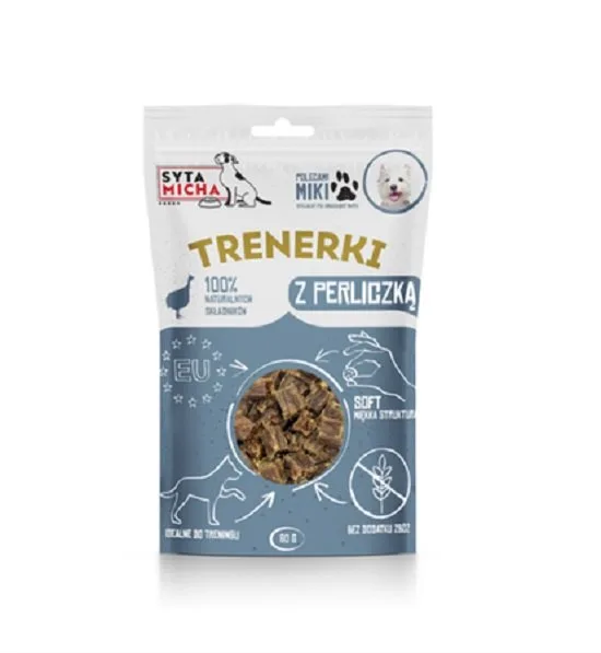 SYTA MICHA Tréninkové pamlsky s perličkou pro psy 80 g