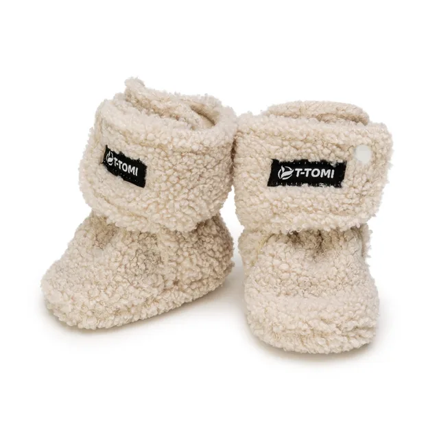 T-tomi Capáčky TEDDY Cream (0-3 měsíce) WARM