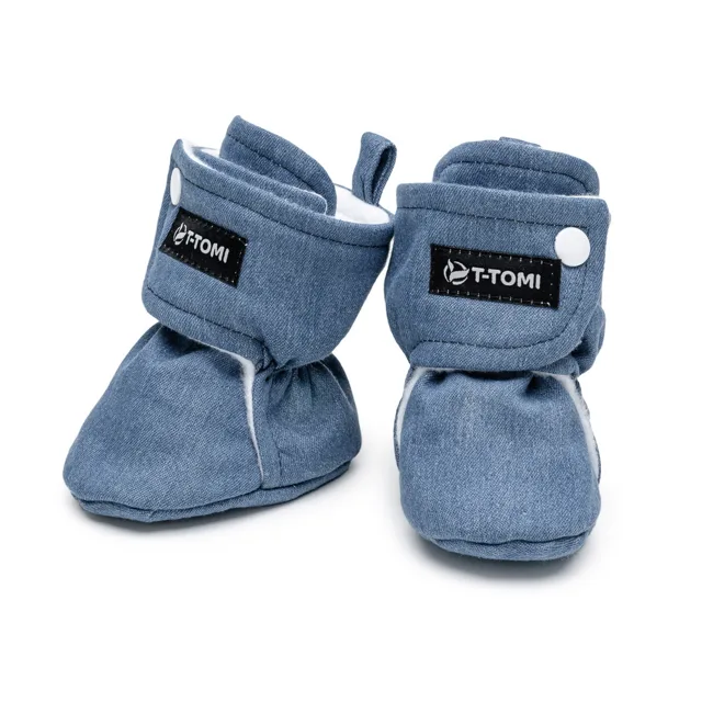 T-tomi Capáčky Washed DENIM (9-12 měsíců)