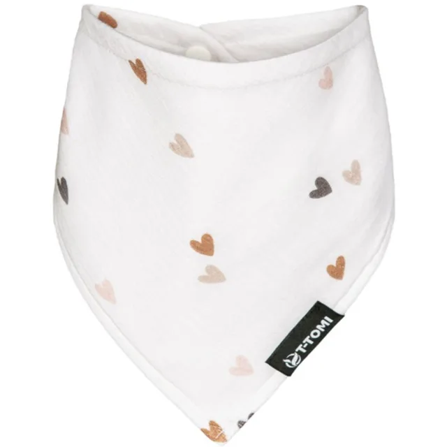 T-TOMI Muslin Bib Love bryndák 30 x 45 cm 1 ks