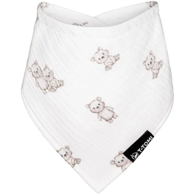 T-TOMI Muslin Bib Teddy bryndák 30 x 45 cm 1 ks