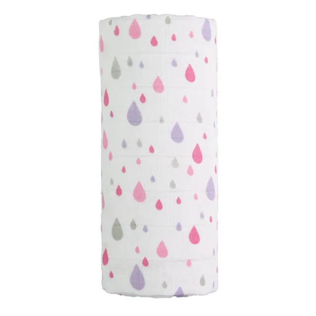 T-tomi Velká bavlněná TETRA osuška Pink drops