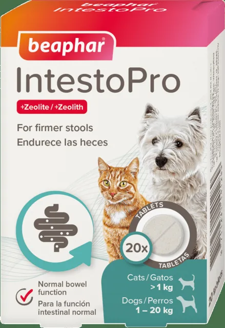 Tablety Beaphar IntestoPro S pro psy a kočky 20 tablet