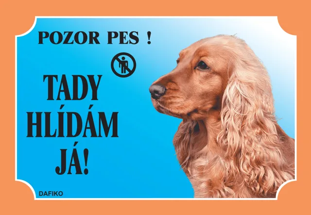 Tabulka Dafiko anglický kokršpaněl zlatý