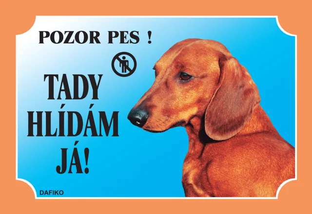 Tabulka Dafiko jezevčík hladkosrstý