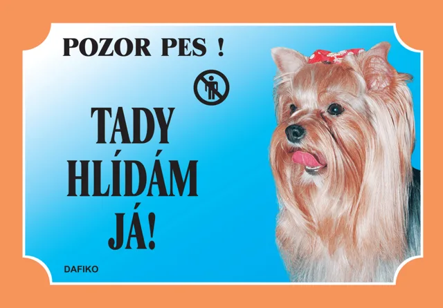 Tabulka Dafiko jorkšírský teriér