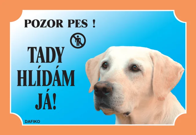 Tabulka Dafiko labradorský retriever světlý