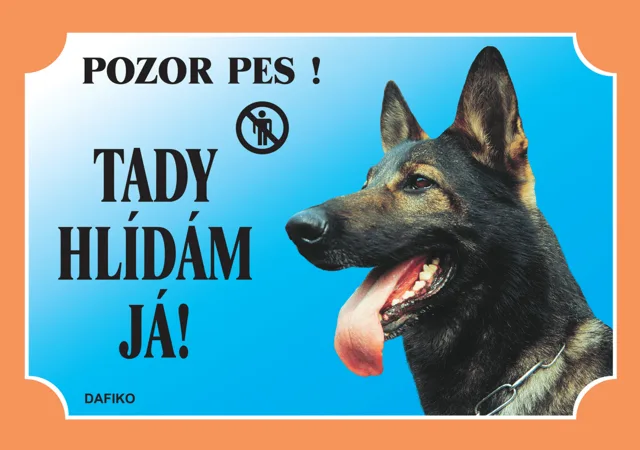 Tabulka Dafiko německý ovčák vlkošedý