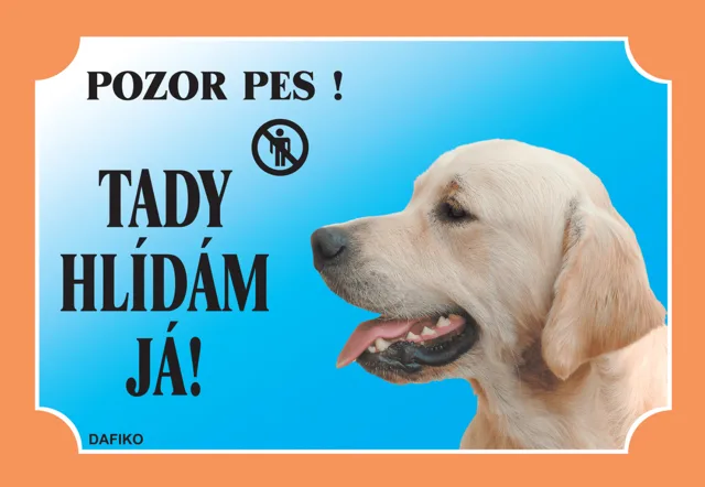 Tabulka Dafiko zlatý retriever