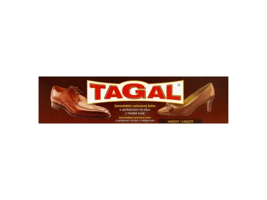 Tagal Hnědý samolešticí ochranný krém na obuv 50 g
