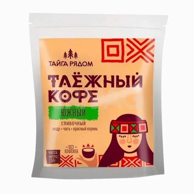 Tajga káva s cedrem, čekankou, čagou a červeným kořenem - krémová - 150 g - Specialist