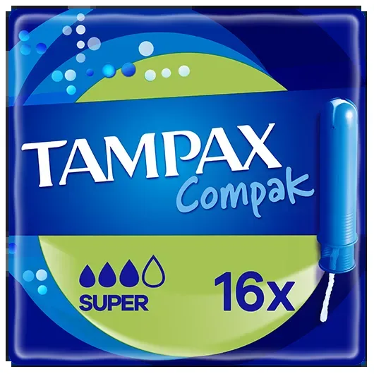 Tampax Compak Super tampony s aplikátorem 16ks