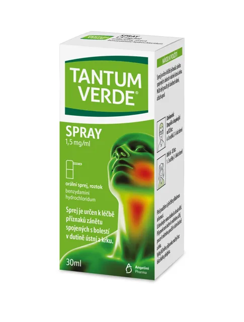 Tantum Verde Spray 1.5mg/ml, ústní sprej 30ml
