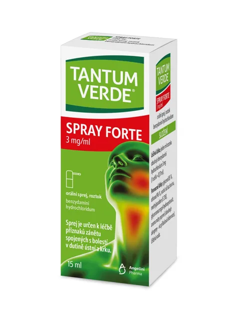 Tantum Verde Spray Forte 3mg/ml, ústní sprej 15ml