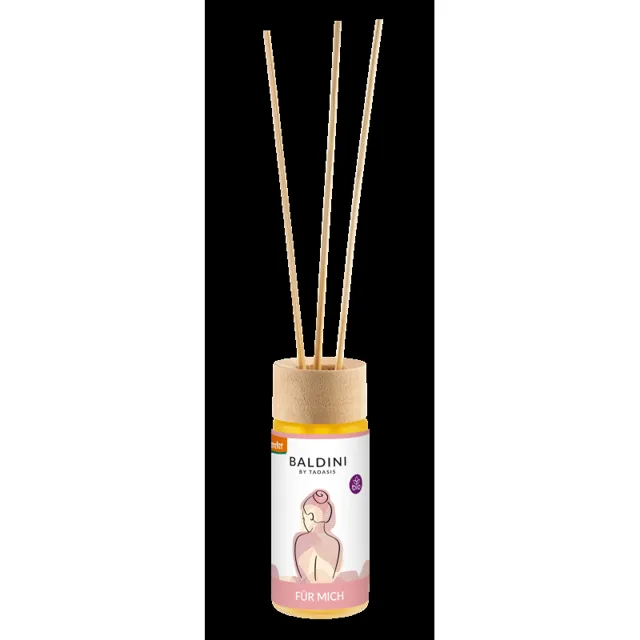 TAOASIS Baldini Aroma difuzér s tyčinkami For Me BIO (50 ml) - relaxační, harmonizační a posilující