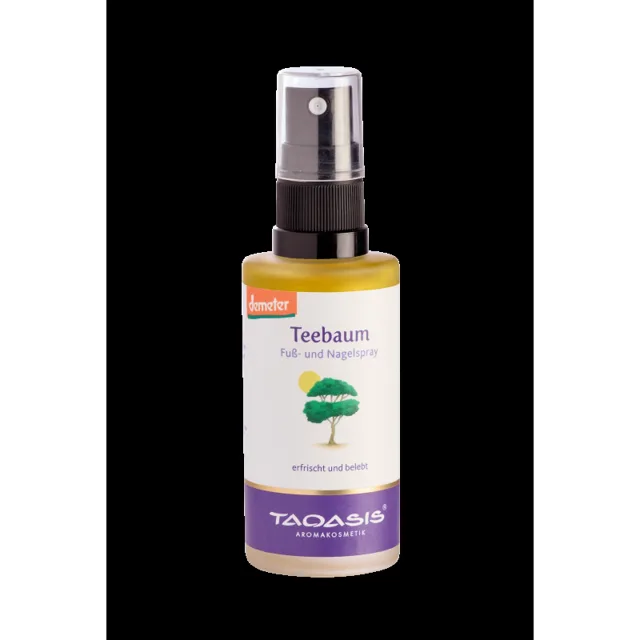 TAOASIS Sprej na nohy s tea tree BIO (50 ml) - osvěžuje, chladí a potlačuje zápach