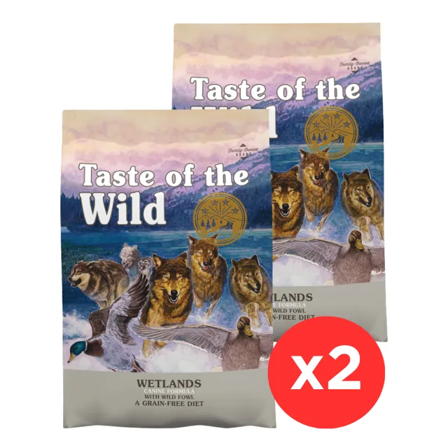TASTE OF THE WILD Wetlands 2x5,6 kg s kachním, křepelčím, krůtím a kuřecím masem
