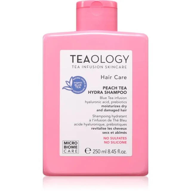 Teaology Peach Tea Hydra Shampoo hydratační šampon pro posílení poškozených vlasů 250 ml
