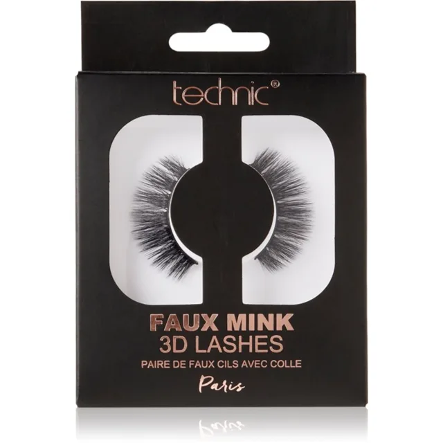 Technic Cosmetics Faux Mink umělé řasy Paris 1 pár