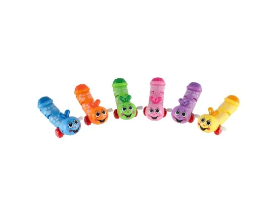Teddies červík na natažení lezoucí 13 cm - mix barev 1 ks