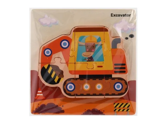 Teddies dřevěná vkládačka dopravní prostředky - mix variant 1 ks