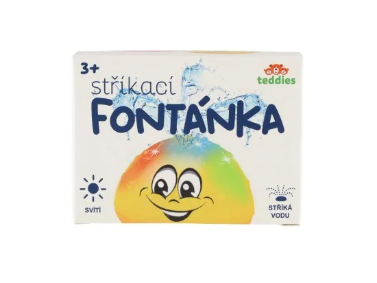 Teddies fontánka do vody stříkací žlutá