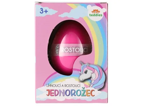 Teddies vejce líhnoucí a rostoucí - jednorožec 6 cm