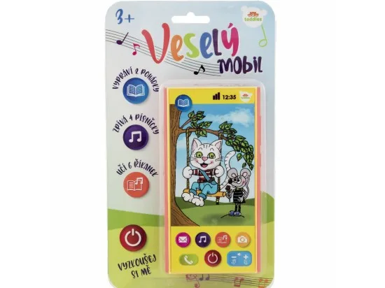 Teddies veselý mobil česky mluvící 1 ks