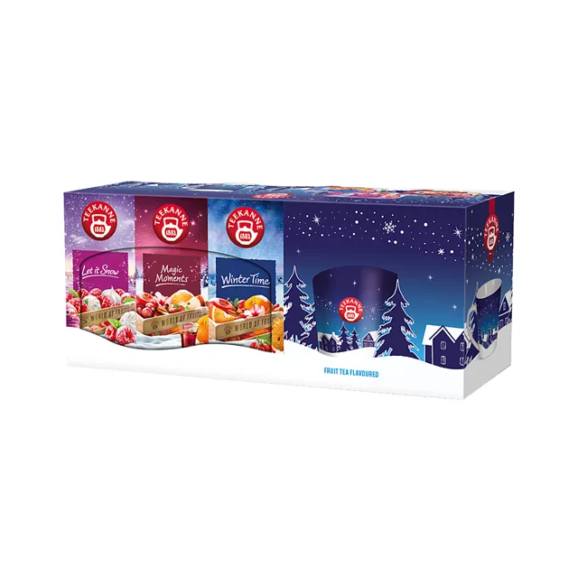 TEEKANNE Let it snow ovocné čaje s hrnkem 3 x 20 sáčků