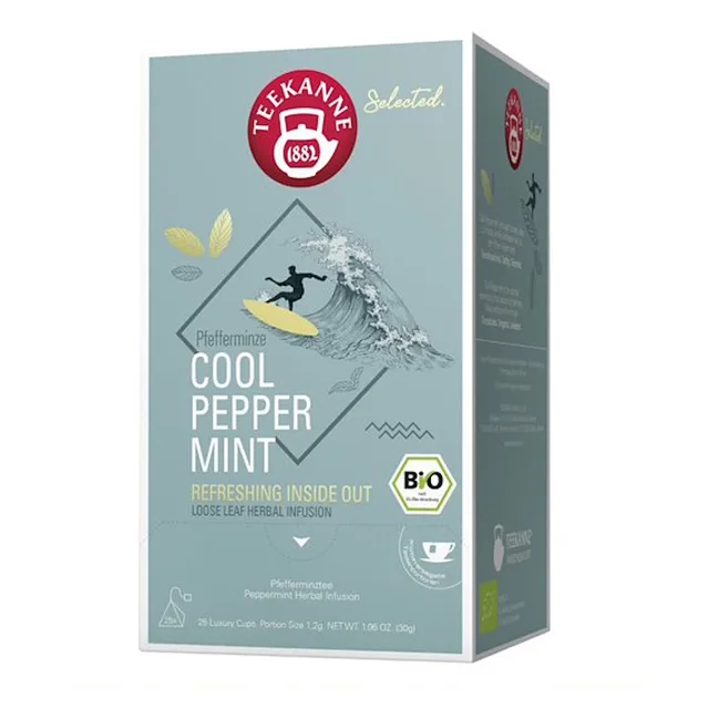 TEEKANNE Luxury cup cool peppermint mátový čaj BIO 25 sáčků
