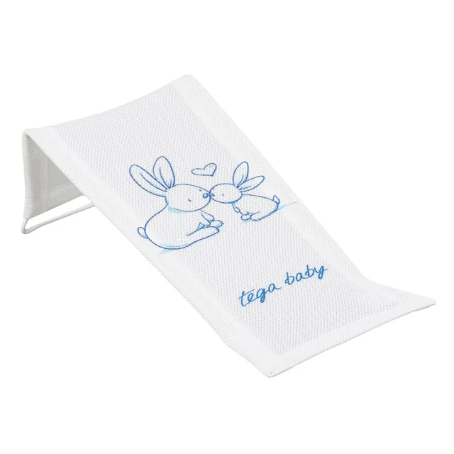 Tega Baby Lehátko do vany látkové Little Bunnies - white