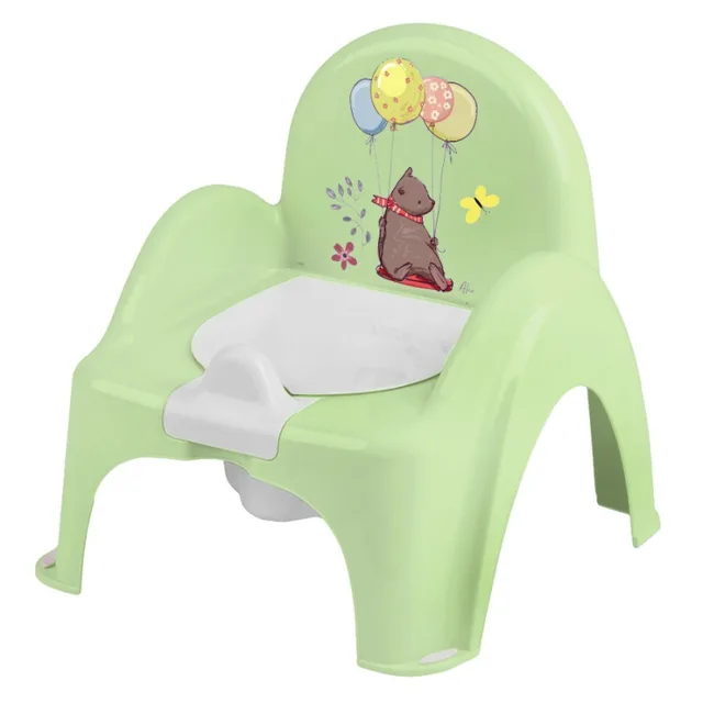 Tega Baby Nočník/židlička Medvídek - sv. zelený