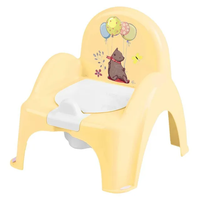 Tega Baby Nočník/židlička Medvídek - žlutý