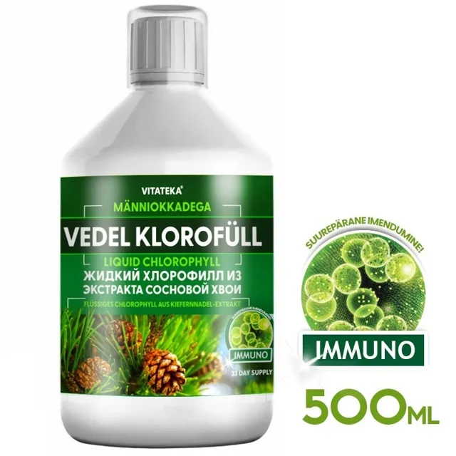 Tekutý chlorofyl s extraktem z borovicového jehličí – 500 ml – Vitateka